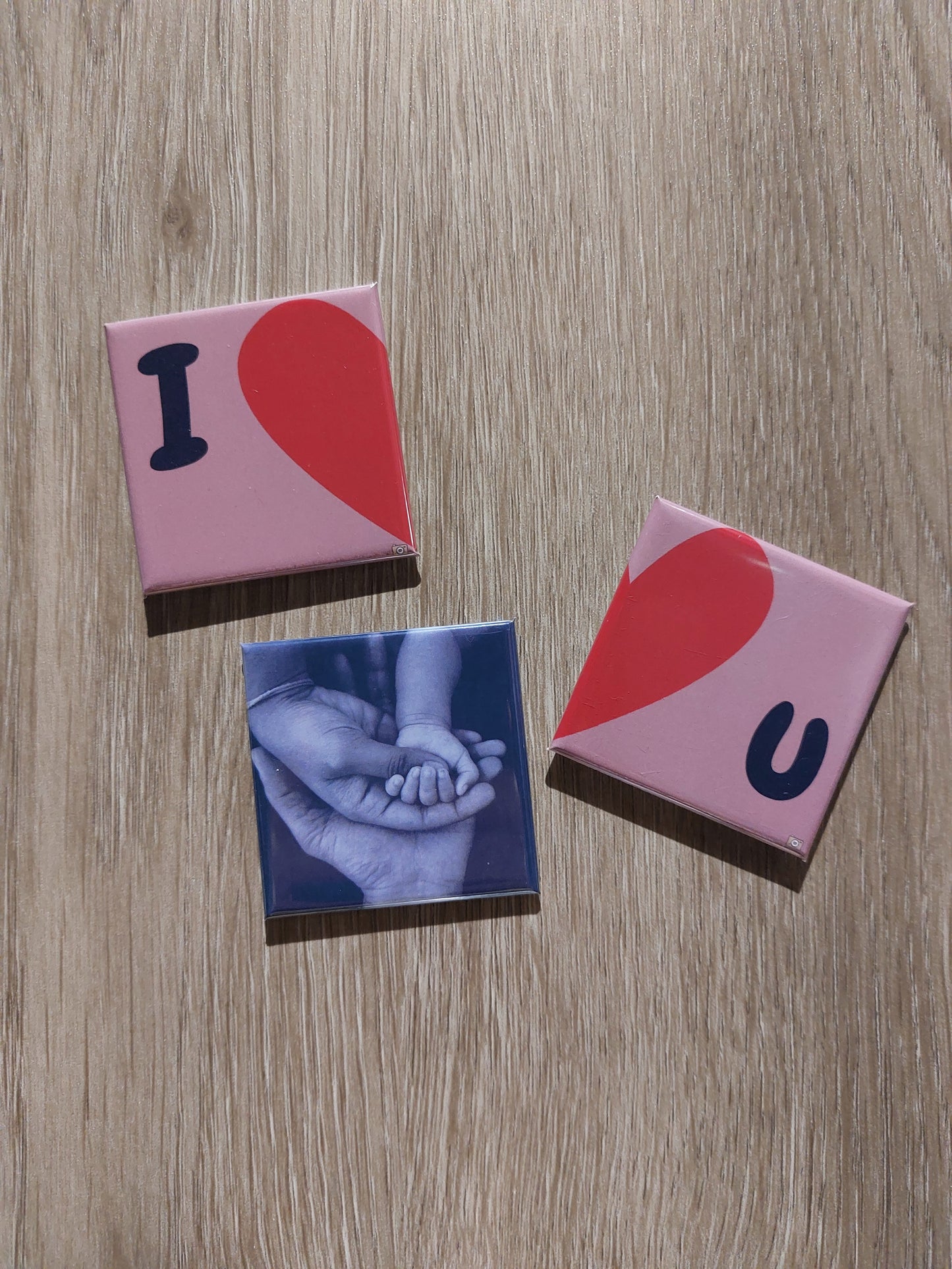 Pack Love U - 3 Magnets - 50 x 50 mm