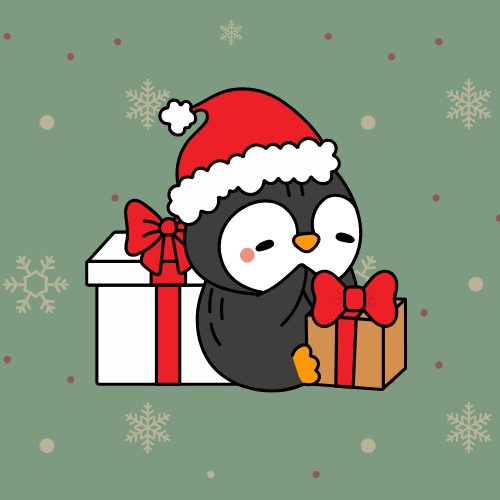 Pack de Noël - 5 Magnets - 50 x 50 mm