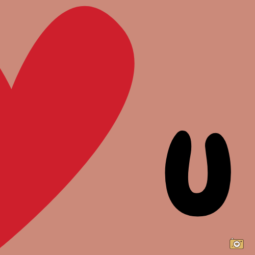 Pack Love U - 3 Magnets - 50 x 50 mm