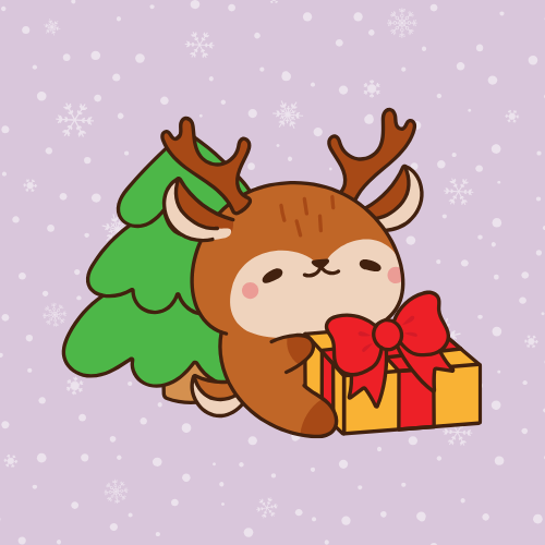 Pack de Noël - 5 Magnets - 50 x 50 mm