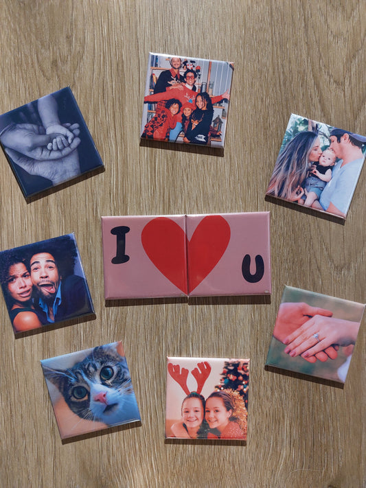 Pack Love U - 9 Magnets - 50 x 50 mm